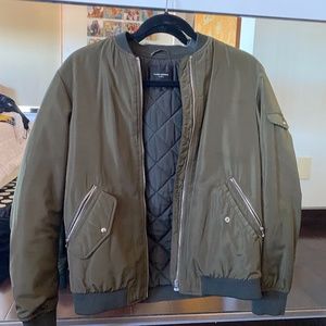 Zara Green Bomber Jacket
